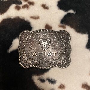 Ariat Intricate Silver Belt Buckle